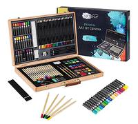 Artina set de peinture XXL 89 pièces avec coffret en bois dessin crayons