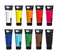 Artina set peinture acrylique couleurs de base séchage rapide haute toile