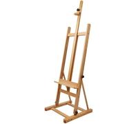 Artina Siena Chevalet de Studio en Bois de Hêtre Huilé - Chevalet Peinture pour Toiles Stable avec Hauteur Réglable