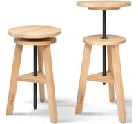 Artina Tabouret de dessin ""Arles"" En bois de hêtre massif - Réglable en hauteur de 42 à 60cm
