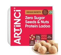 Artinci High Protein Ladoos | Enriched with Seeds, Nut flour & Wheat Protein | Diabetic & Keto-Friendly Laddu | Healthy & Nutritious Snacks | Sugar Free | Protein Rich Balls | Vegan | Low Carbs | 200g