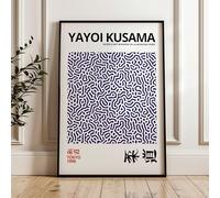 ARTINSPIRIO Yayoi Kusama Impression d'art, bleu, sans cadre (70 x 100 cm)