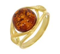 Artipol Bague fabr.européenne style français. Vermeil Ambre naturelle - modèle 3413-BV, taille 59