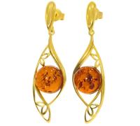 Artipol Boucles d'oreilles fabr.européenne style français. Vermeil Ambre naturelle - modèle E3807-BV