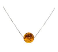 Artipol Collier fabr.européenne style français. Argent rhodié Ambre naturelle - modèle C2801-B