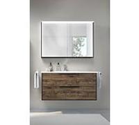 Artiqua Série 774 Meubles - Ensemble avec armoire de toilette 70 cm 774B2210MSMS3 Lavabo avec meuble sous-vasque, poignée noir mat