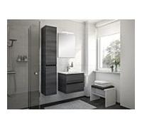 Artiqua Serie 827 Meubles Ensemble avec armoire de toilette 80 cm BLOCK-827-81- 2000 lavabo avec meuble bas, Weiß Hochglanz