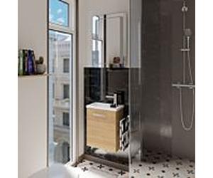 Artiqua série 841 ensemble de meubles de salle de bain BL-841- 2000 chêne Riviera, composé de lave-mains et d'un meuble sous-vasque