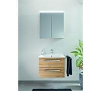 Artiqua Série 843 Meubles - Ensemble avec armoire de toilette 65 cm 843B216226 Lavabo avec meuble bas, Weiß Hochglanz