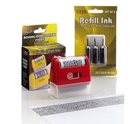 Artis Tampon Anti-Usurpation d'Identité, Rouleau Encreur, 3 Recharges | Masque les données confidentielles sur courrier et documents, protection RGPD sans destructeur, 1000 usages chacun