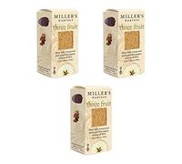 Artisan Biscuits Miller's Lot de 3 crackers à fruits 125 g