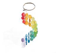 Artisan Carillon à vent en coquillage naturel pour décoration de la maison avec son doux et aspect charmant (multicolore)