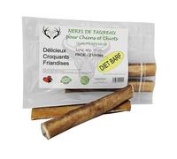 ARTISAN GIFT CO Nerfs de Bœuf pour Chiens et Chiots - Friandises Naturelles Déshydratées, Résistantes et Savoureuses, L. 15 cm, 2 u.
