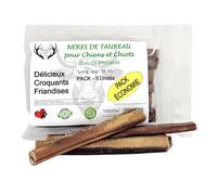 ARTISAN GIFT CO Nerfs de Bœuf pour Chiens et Chiots - Friandises Naturelles Déshydratées, Résistantes et Savoureuses, L. 15 cm, 5 u.