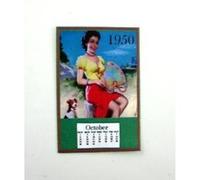 Artisan Miniatures Dolls House Miniature 112 Scale Accessory 1950s Pin Up Calendar Tear Off Pages G