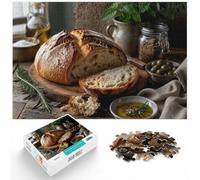 Artisan Sourdough Bread with Rosemary and Oli Puzzle, 1000 pièces | Pour les passionnés de puzzles à Noël : ce puzzle 1000 pièces adulte transforme les vacances d'hiver en pause puzzle.