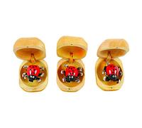 Artisanal 3 boîtes à chagrins - Coccinelles mangeuses de Chagrin en Bois