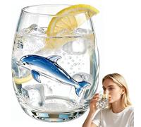 Artisanal Blue Ringed Octopus Glassware 3D Glass Animals (Dolphin)