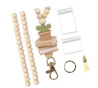 Artisanal Oaken Sphere Identity Oppter-Hichchain Avec Frontière Artistique Mince Permanente Pour Les Addons D'accès À L'Office Keychain Artisanal Pour Un Usage Quotidien