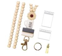 Artisanal Oaken Sphere Identity Oppter-Hichchain Avec Frontière Artistique Mince Permanente Pour Les Addons D'accès À L'Office Keychain Artisanal Pour Un Usage Quotidien