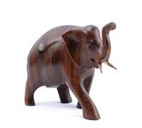 Artisanal Statuette éléphant en Bois sculpté 10cm