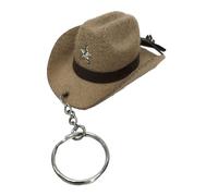 Artisanat À La Mode Porte-clés Pendentif Chapeau De Cowboy Occidental Porte-clés Chaîne De Téléphone Parfait Pour Un Ami Famille Couple Pour Les Femmes Sur Le Thème Robuste Avec Attache
