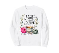 Artisanat Amusant : Je Tricote pour ne Pas m'effilocher Sweatshirt