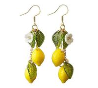 Artisanat Citron Designs Dangle Boucles d'oreilles Portable Résine Cadeau de Vocation Bijoux Décoration pour Femmes Vêtements Décontractés Nature Boucles d'oreilles en Résine Inspirée, taille unique