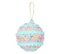 Artisanat de Noël exquis en mousse peinte pour créer une atmosphère chaleureuse et festive et décorer parfaitement votre maison (A, 8 cm)