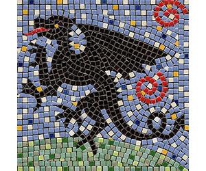Artisanat du Maroc, Kit de Mosaïque avec Tesselles Marocaines Authentiques, 20cm Dragon