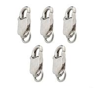Artisanat durable : utilisez nos fermoirs mousquetons en argent sterling 925 avec ressorts solides en acier inoxydable pour tous vos projets. Différentes quantités offertes (1 5 pièces - 14 mm)
