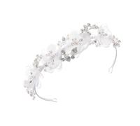 Artisanat fleur casque de mariage pour nuptiale fleur filles accessoire de cheveux mariages cérémonie cerceau coiffure de mariage