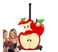 Artisanat sur le thème des fruits, support de table, support vertical en métal avec base lourde, distributeur de fer lesté, accent de tranchage de cuisine avec poteau central, serviette en papier de