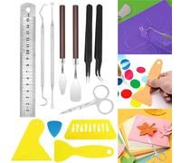 Artisanat Vinyle Désherbage Outils Ensemble Crochet Désherbeur Triangle Disque Plastique Grattoir Spatule Pour Désherber Vinyle Silhouettes Cameos Lettrage
