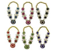 ARTISKRITI Petit mala Jarkan pour dieu Idol Murti Mala Guirlande Haar pour Idoles de Dieu, Petit Mala pour statue, Figurines, 7 cm (Multi Jarkan)