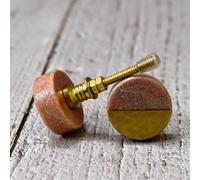 ARTISNO Marble Brass Knobs, Pink Marble knobs, Brass Drawer Knobs Cabinet Drawer Pulls, Drawer Knobs, Cabinet Knobs and Pulls, Set of 6