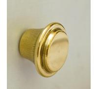 ARTISNO Round Brass Drawer Knobs-Dresser Door Knobs/Pull and Push Handle for Cupboards, Wardrobes & Kitchen Cabinets/Set of 6