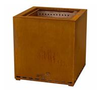 Artiss Brasero de jardin moderne multifonction en acier inoxydable de qualité supérieure - Brasero à bois et à charbon pour feu de camp, jardin et terrasse - Coupe