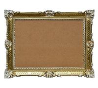 Artissimo 3057 Cadre photo baroque doré et blanc 50 x 70 cm Cadre photo antique 70 x 90 cm Cadre photo de mariage Panneau publicitaire