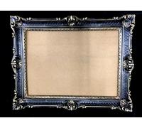 artissimo 3057 Miroir mural, style baroque, noir, doré, 90 x 70 cm, style antique, pour coiffeur, salle de bain, couloir