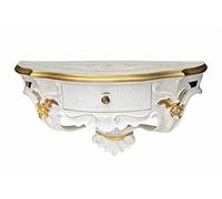 Artissimo Cp84Wg Console murale avec tiroir Blanc/doré