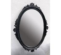 Artissimo Miroir mural ovale - Style baroque - Style gothique antique - 62 x 48 cm - Miroir de couloir - Miroir de salon - C12