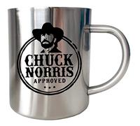 Artist Deluxe Mug Chuck Norris Inox chrome Metal - Chuck Norris Approved