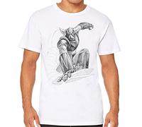 Artist Deluxe T-Shirt Blanc Grendizer - Draw Art Attack M/Blanc