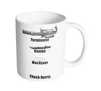 Artist Deluxe Tasse Mug Polymere Incassable 340ML Fun - Chuck Norris weapon