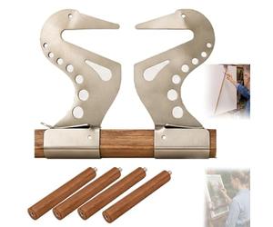 Artist Hand Support Bridge, Support Mahlstick for Painting, Adjustable Metal Wrist Rest, Artist Hand Bridge for Canvas Drawing Art Detail Work, Easel Hand Rest Support Bar, Easel Bar