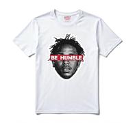ARTIST MARKET T-shirt 100 % coton Be Humble Lamar Merch, blanc, M