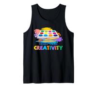 Artist Trust Your Creativity Palette de Peinture Motif Citation Débardeur