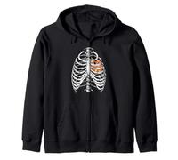 Artiste Anatomie Côte Cage Pinceaux Palette Art Design Sweat à Capuche