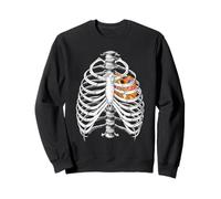 Artiste Anatomie Côte Cage Pinceaux Palette Art Design Sweatshirt